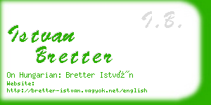 istvan bretter business card